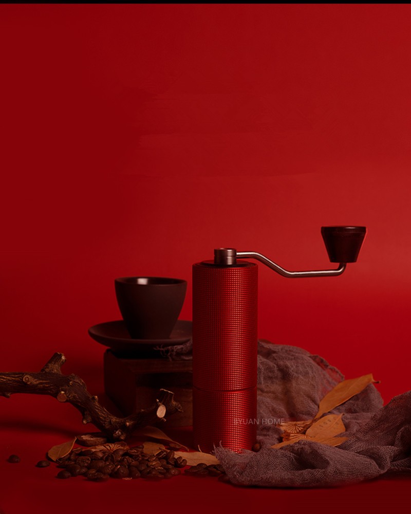 红色C2 手摇咖啡磨豆机器具意式手动研磨机手冲单品家用手磨详情图2