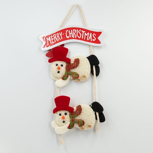 圣诞字牌雪人圣诞氛围装饰圣诞树挂件跨境批发