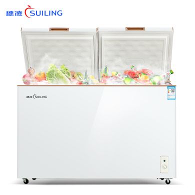 穗凌BCD-252/336K升商用冰柜顶开门速冻双温冷柜卧式冷藏柜冷冻柜