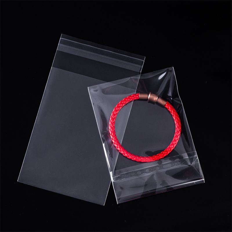 Qin Cloud Opp Plastic Bag Thickened Self-Adhesive Transparent Bag 6*8 Small Bag 1008 Specification drawing