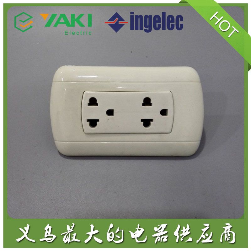 American two-pin wall socket switch