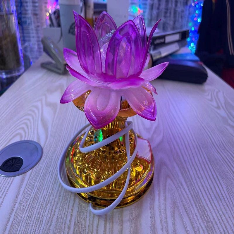 莱灏灯饰金色莲花彩灯08