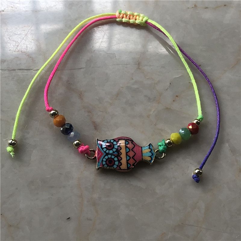 日韩新款手工编织串珠花瓶手链吊坠手串气质女士手饰品定制细节图