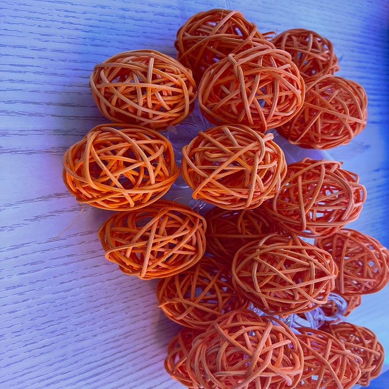 永辉彩灯镂空毛线球彩灯产品图