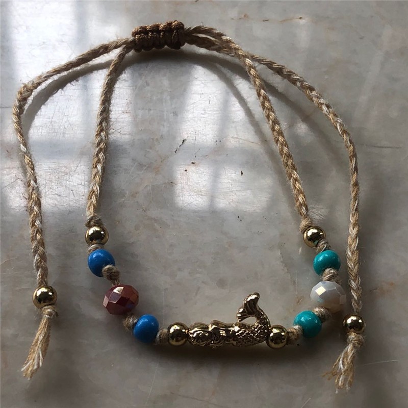 手工编织麻绳串珠手链创意民族风手链详情图3