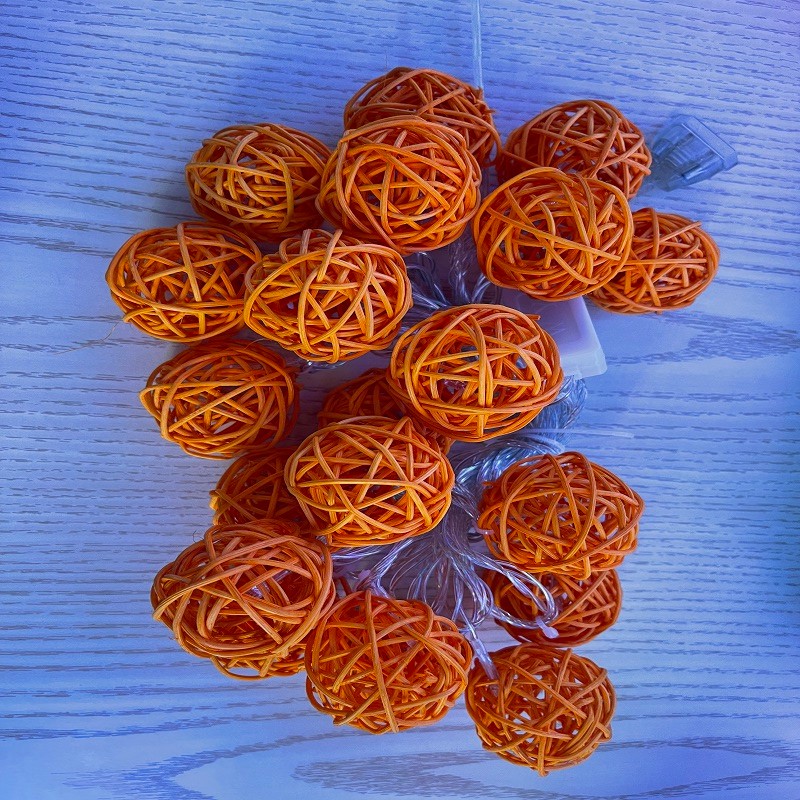 永辉彩灯镂空毛线球彩灯详情图3