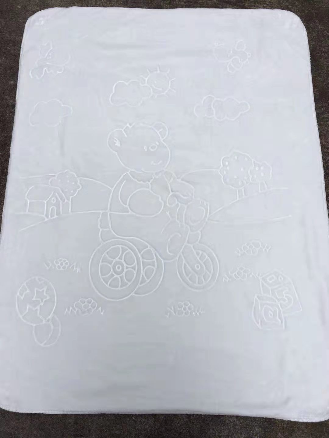 Bedding, children's blanket, solid color embossed children's blanket, plain children's blanket, children's blanket, cover blanket pic 13