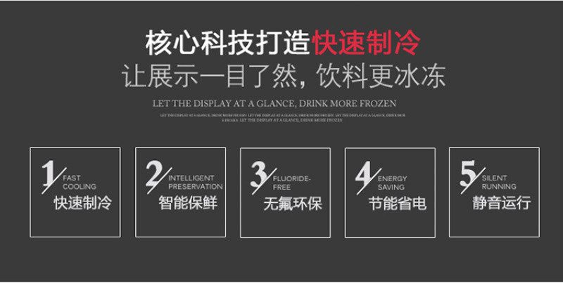 Suiling Refrigerator WG4-219DS / 249DS series countertop display cabinet with sliding glass door single-temperature cold storage detail image 5