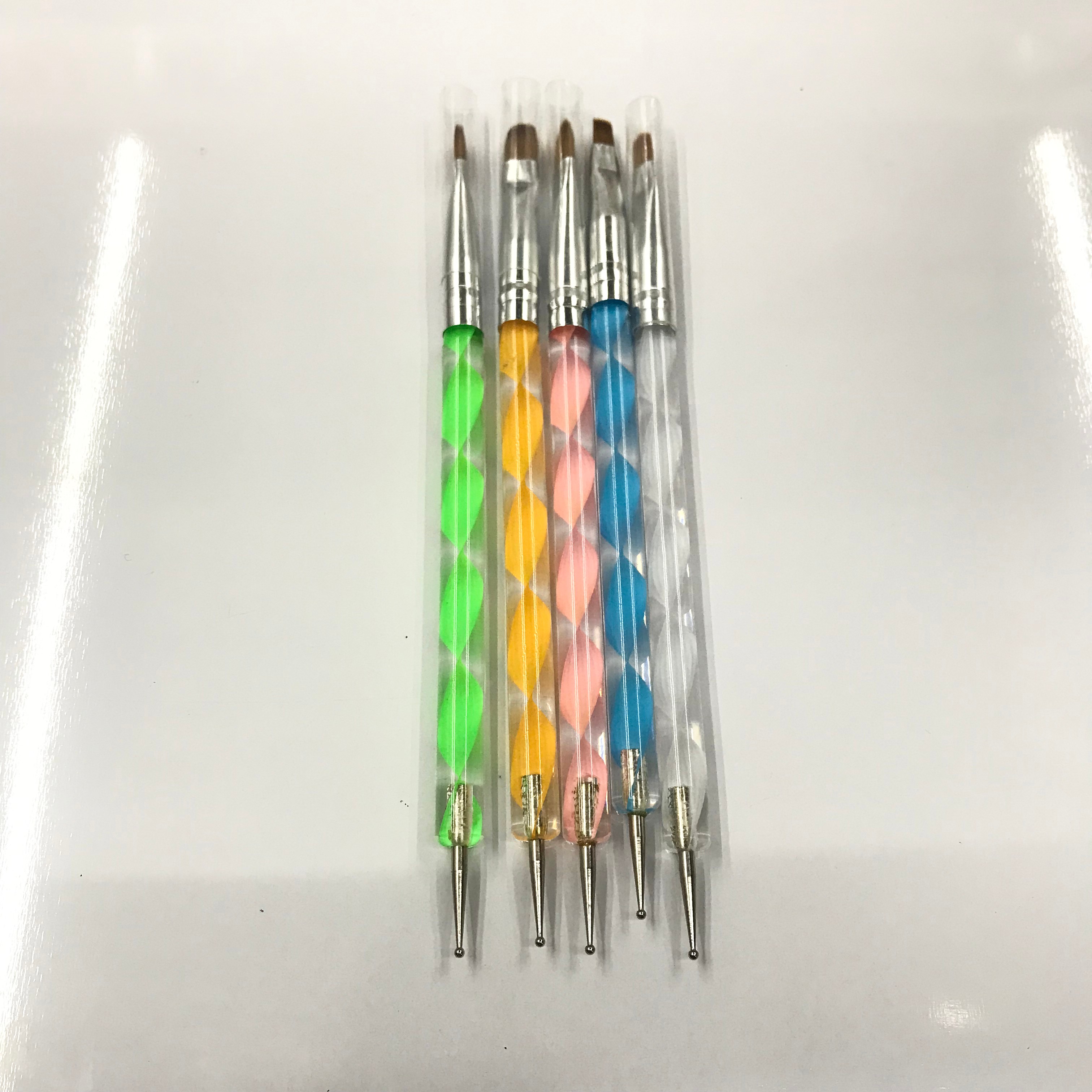 5 Double-Ended Nail Brush Set Thread Pen Light Therapy Pen Spot Drill Pen Smudge Paint Pen Gradient Pen Tool Set full figure