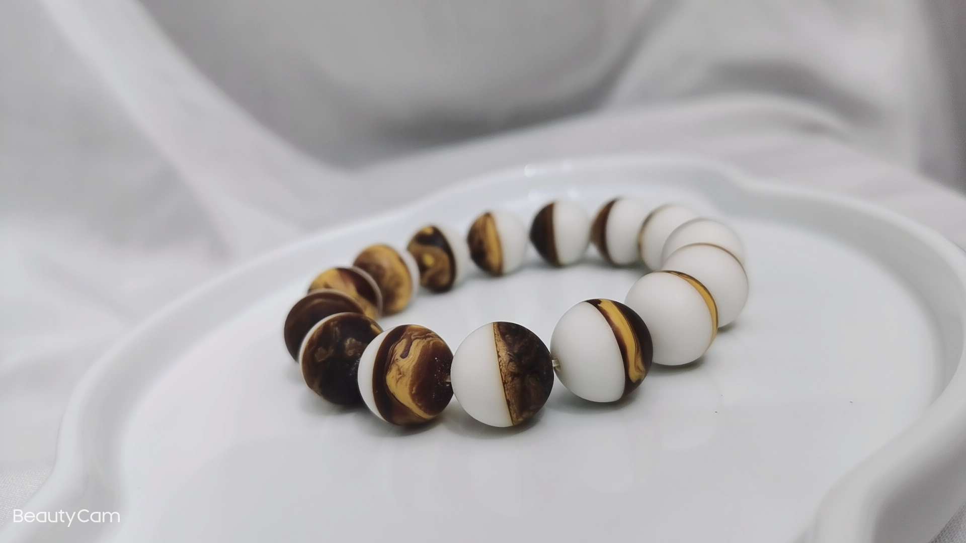 天然淡水珍珠散珠手链 925银配件龙涎香手串 优雅气质珠宝首饰送女友详情图2