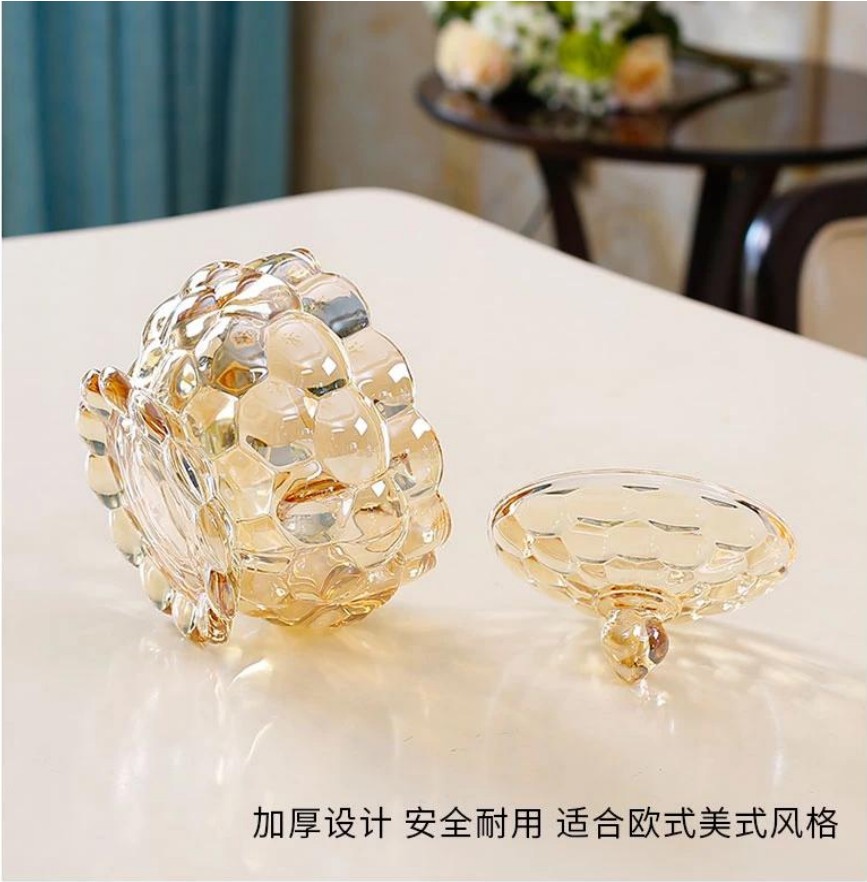 玻璃罐糖缸 小零食罐 黑色款详情图3