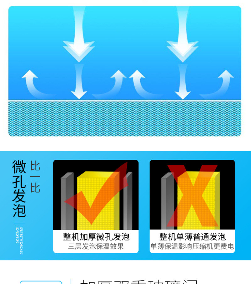 穗凌LG4-1100LW\1650LW超市组合柜无霜风冷单温冷藏详情图5