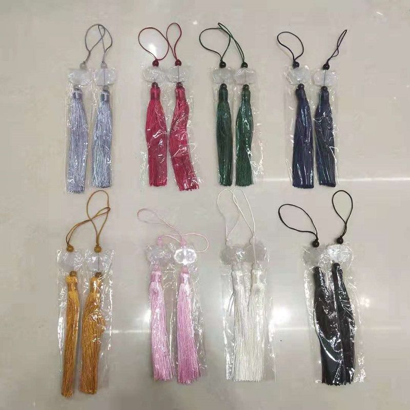 折扇宫廷扇女扇扇须 全竹扇须 扇子白玉莲花吊穗 扇须 吊穗