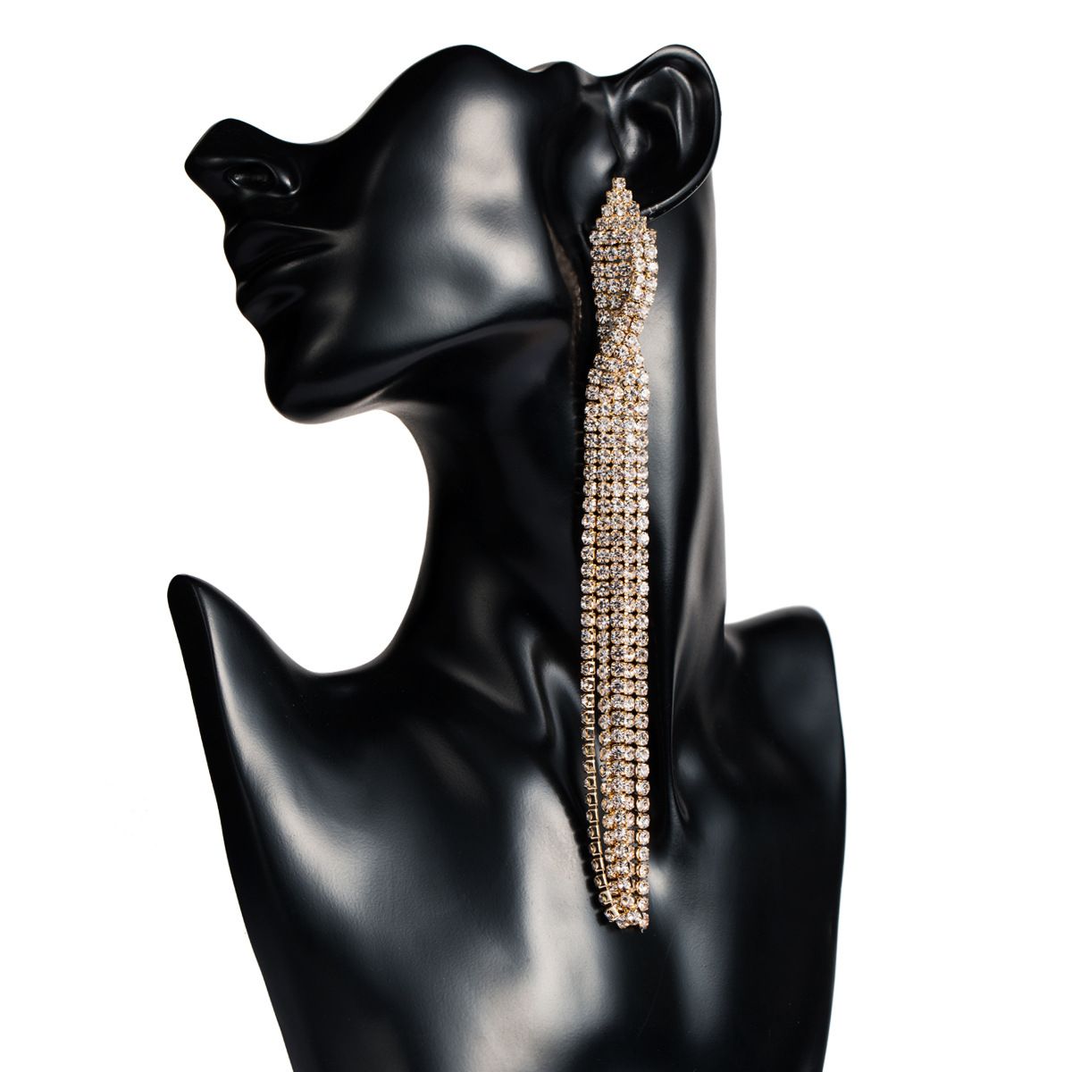 2C -15亚马逊热卖时尚大气百搭气质长款流苏耳环女精美网红耳饰图