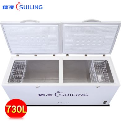 穗凌冰箱BD大型卧式密封门柜系列顶盖门单温冷冻冷藏可转换