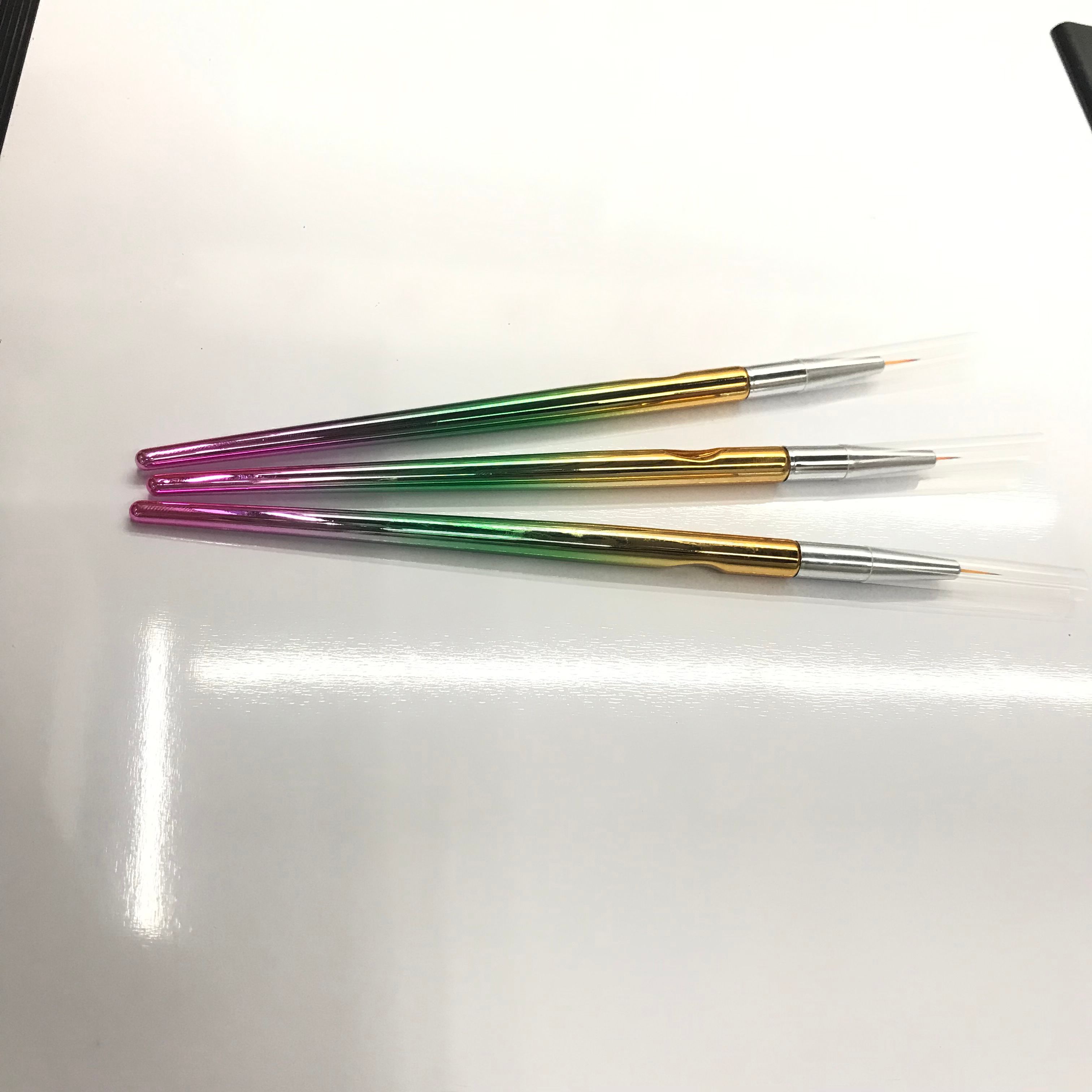 Light Therapy Pen Nail Art Brush Set Drawing Pen Light Therapy Pen Spot Drill Pen Paint Pen Smudging Paint Pen Gradient Pen Tools 3 Sets details Picture