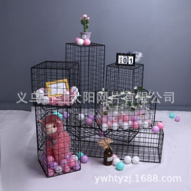 120*30*30立方体黑色 宠物隔离围栏组合拼接式家居鞋架铁网格