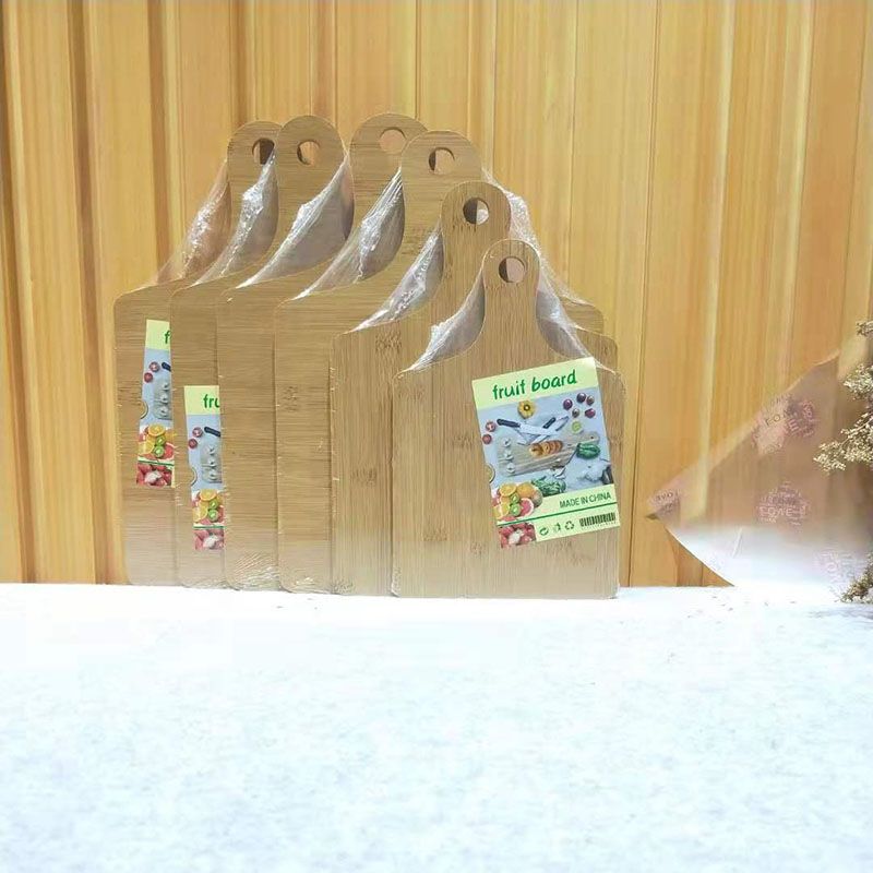 Jiehao natural bamboo and wood kitchen practical fruit board, comfortable hand feel, hanging chopping board, sturdy cutting board