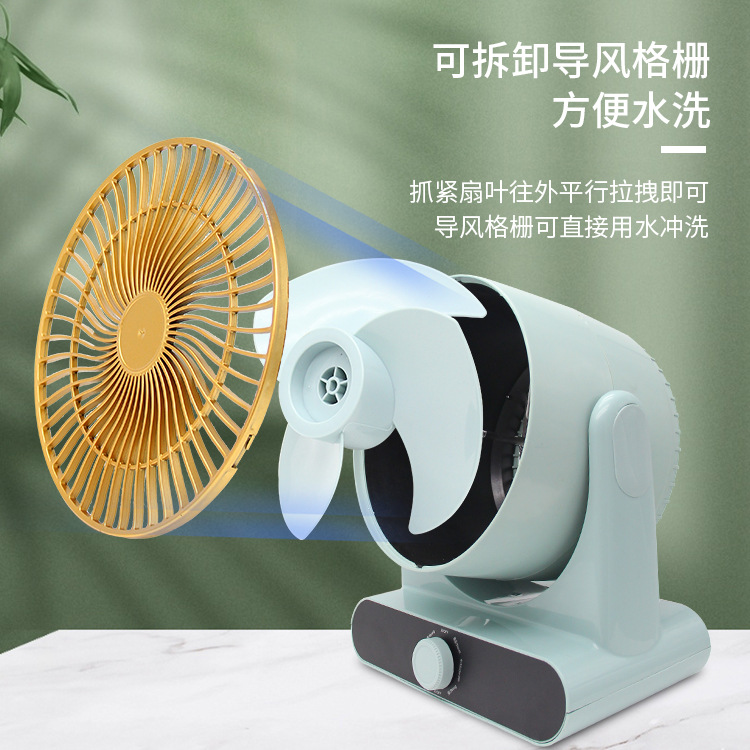 Upgrade to the new air circulation turbine electric fan, an air convection ventilation desktop silent mini circulation fan details Picture