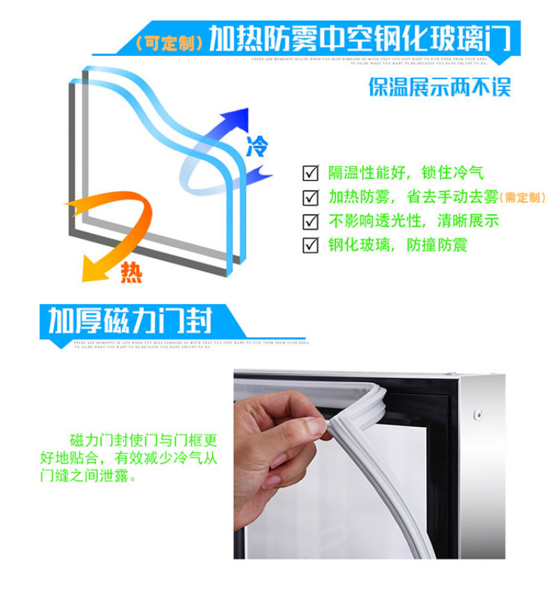 Suiling LG4-1160M2W luxury supermarket combination standing cabinet, standing display cabinet, refrigerator and freezer detail image 9