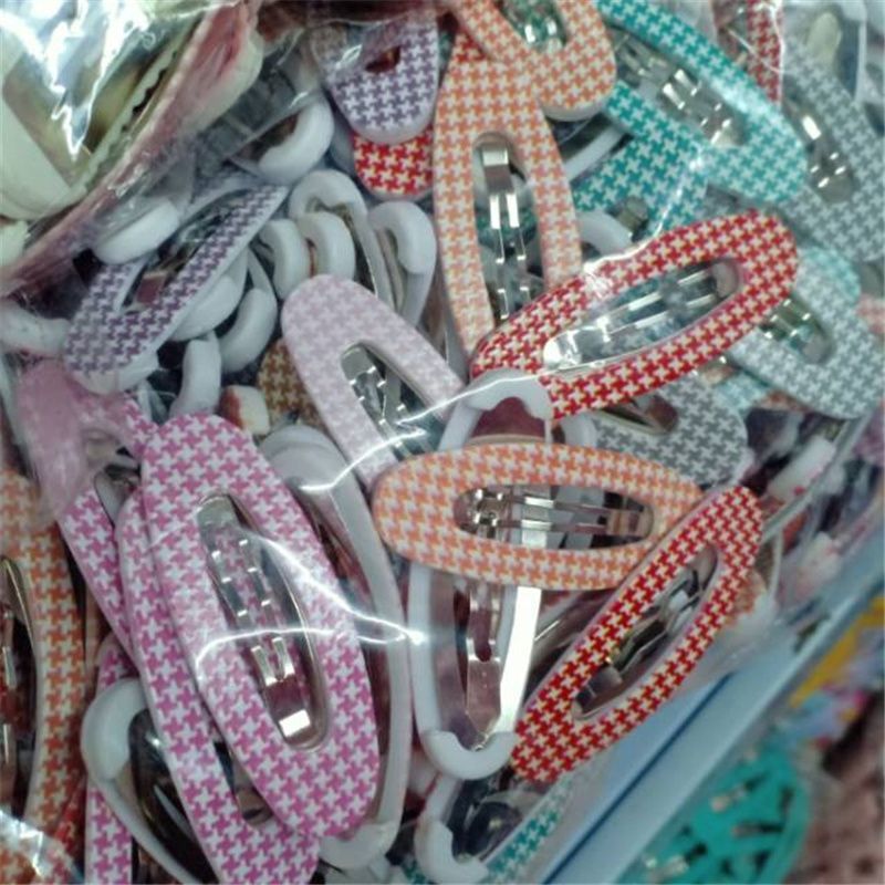 5公分椭圆套片发饰夹子细节图