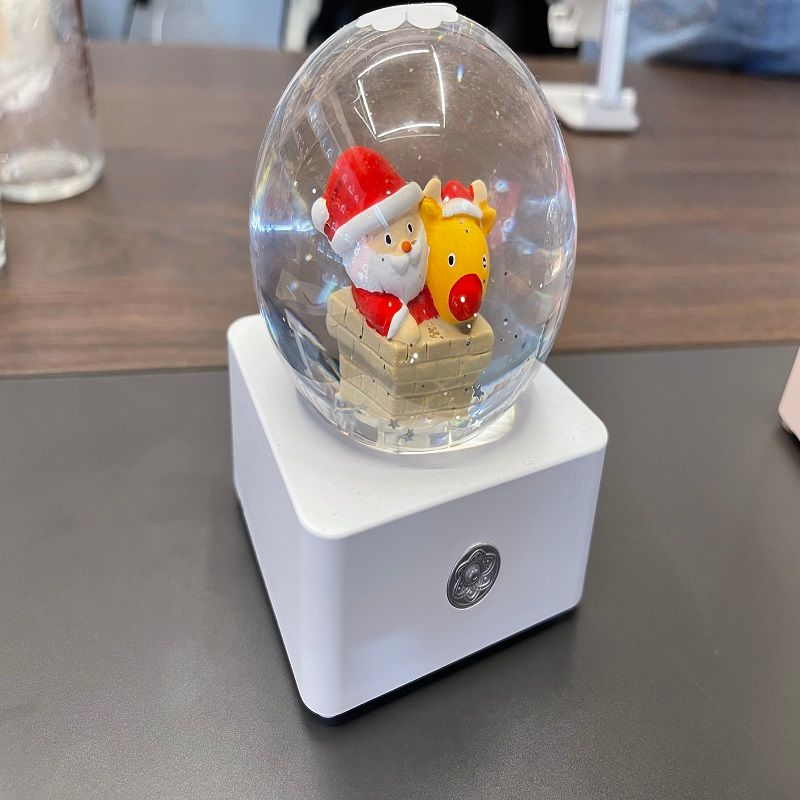 圣诞老人水晶球音乐盒女孩情人儿童节礼物雪花老人旋转八音盒详情2
