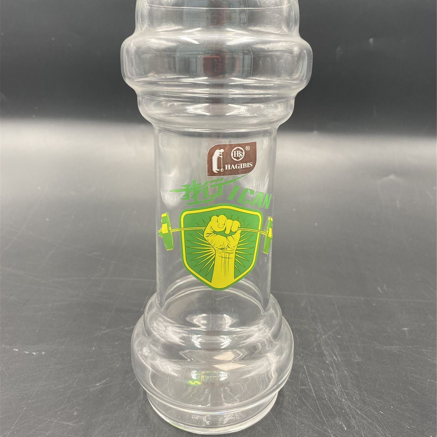 Creative glass cups, dumbbell cups, beer mugs, draft beer cups, hot drink cups, commercial juice cups, beverage cups, water cups, tea cups