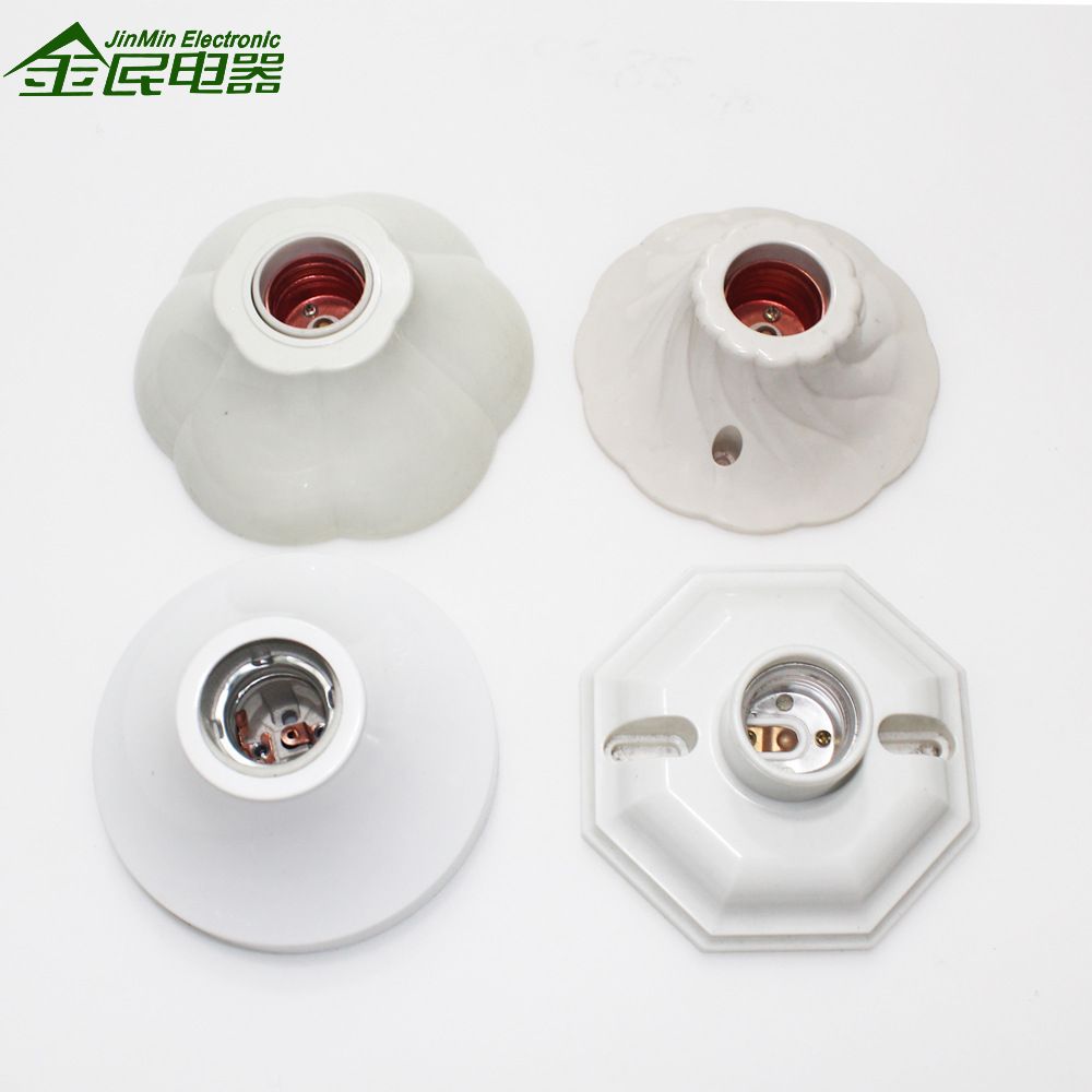 The E27 plastic colored lamp socket can be customized with a two-color screw socket