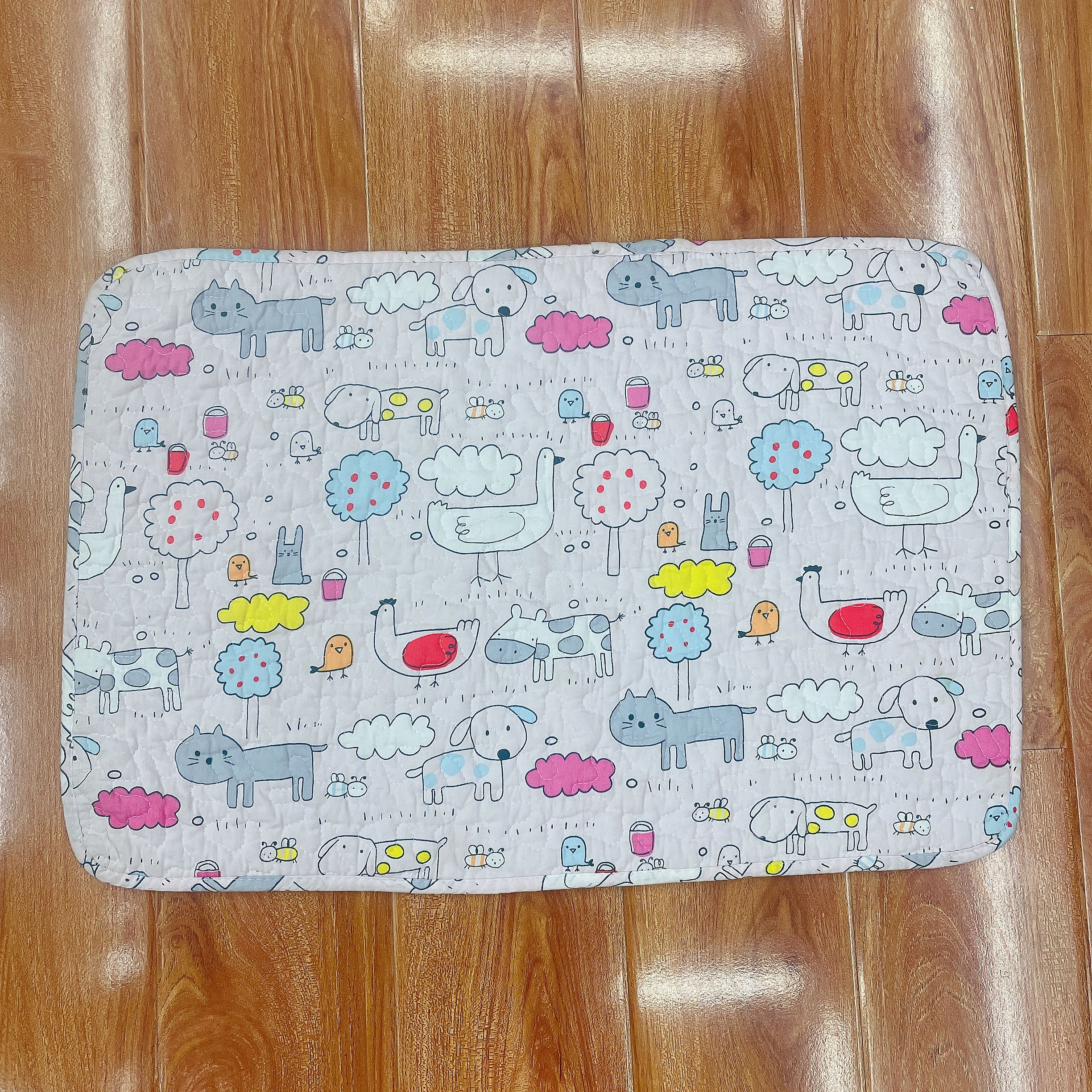 New all-cotton twill quilted floor mat 002