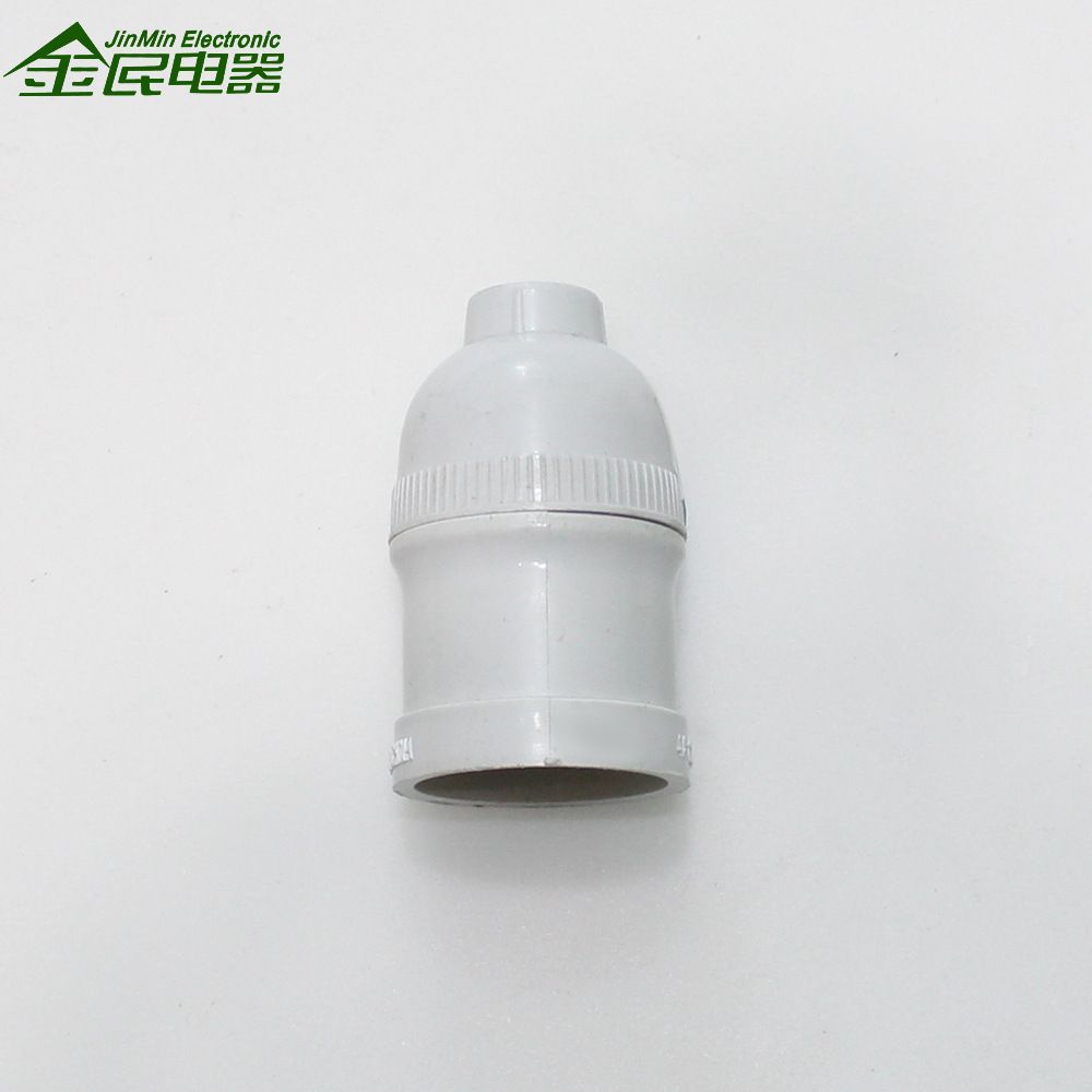 Plastic lamp holder E27, various screw-type lamp holders, lamp heads can be customized for domestic sales and foreign trade. The bell mouth is detachable
