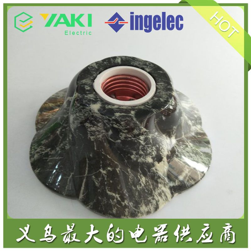 The export lamp socket with E27 pattern can be customized for foreign trade export with stone pattern