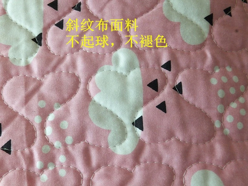 New all-cotton twill quilted floor mat and foot mat detail image 2