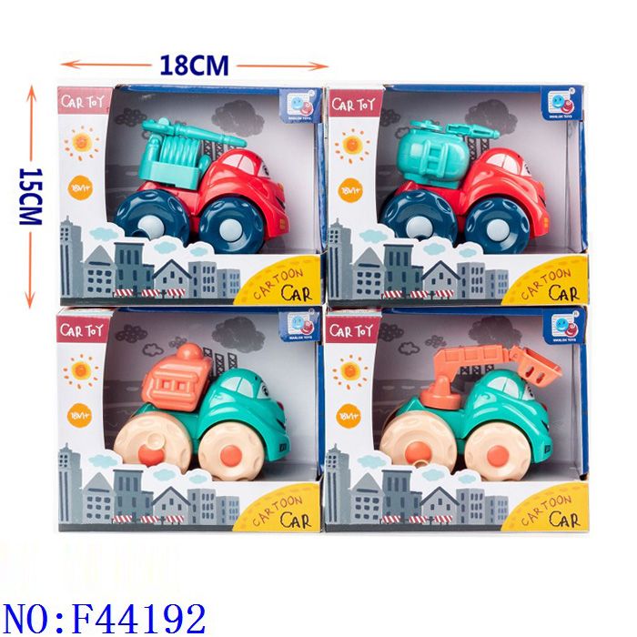 Cartoon toy car Hui Hui mini cartoon fire truck combination children's puzzle stress relief toys spread foreign trade cross-border supply F44192 thumbnail