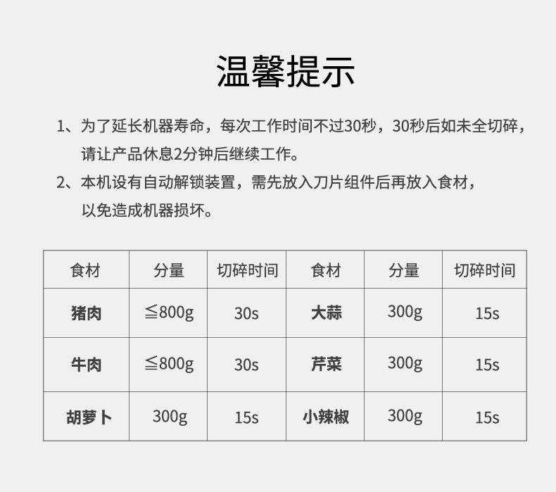 浙里 摩飞电器（MORPHY RICHARDS）绞肉机家用电动辅食料理机打蛋机倒蒜机碎肉机MR9400详情图20