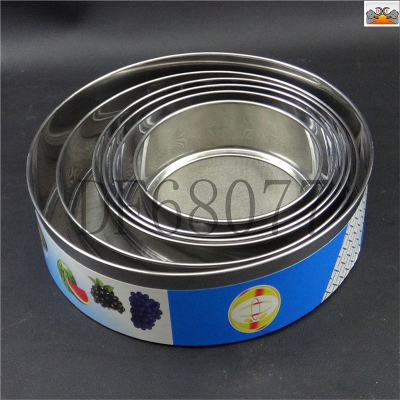DF68077 m sieve stainless steel sieve sample screening test sieve Standard sieve melon and fruit washing rice sieve DF Trading House
