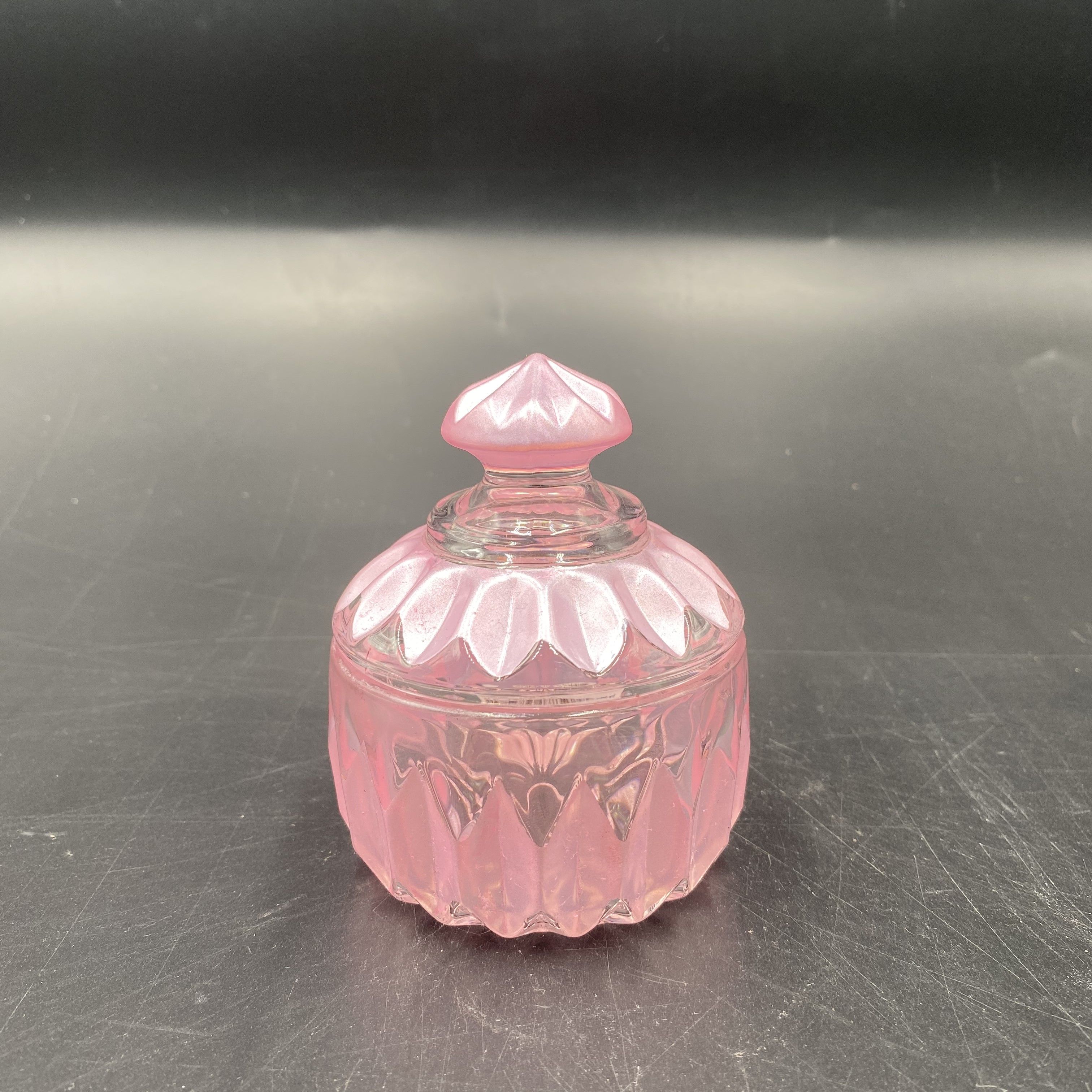 个性水晶玻璃 喜糖盒 首饰盒 小糖缸 婚庆回礼 收纳盒 套粉