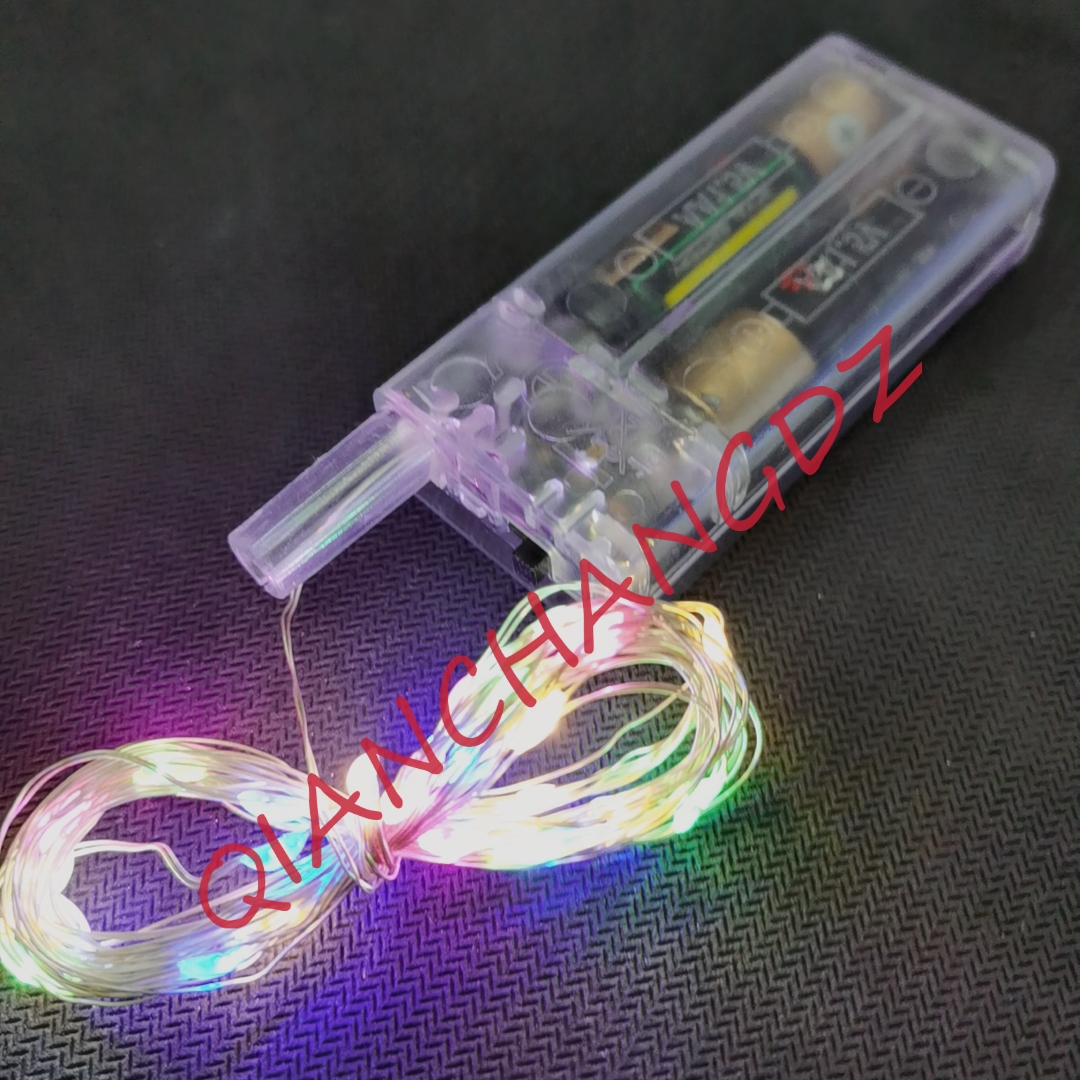 手柄电池盒led灯串线2节5号电池盒拨动开关电池盒