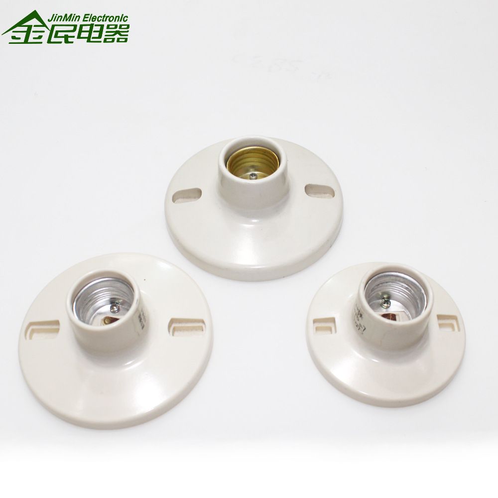 The dual-purpose plastic colored lamp socket for export can be customized with a white lamp socket