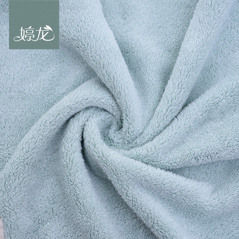 【 Three-piece Set 】 Coral fleece solid color three-piece set square towel, flat towel with logo, facial cleansing towel detail image 5