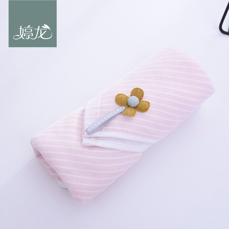 【 3-piece box Set 】 New pure cotton gauze material gift box towel set with small flower decoration gauze face towel detail image 14