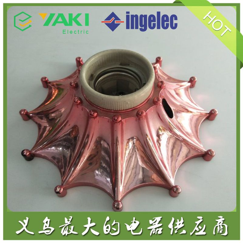 Factory direct export of gold-plated E27 lamp holders, customizable for export in color A02