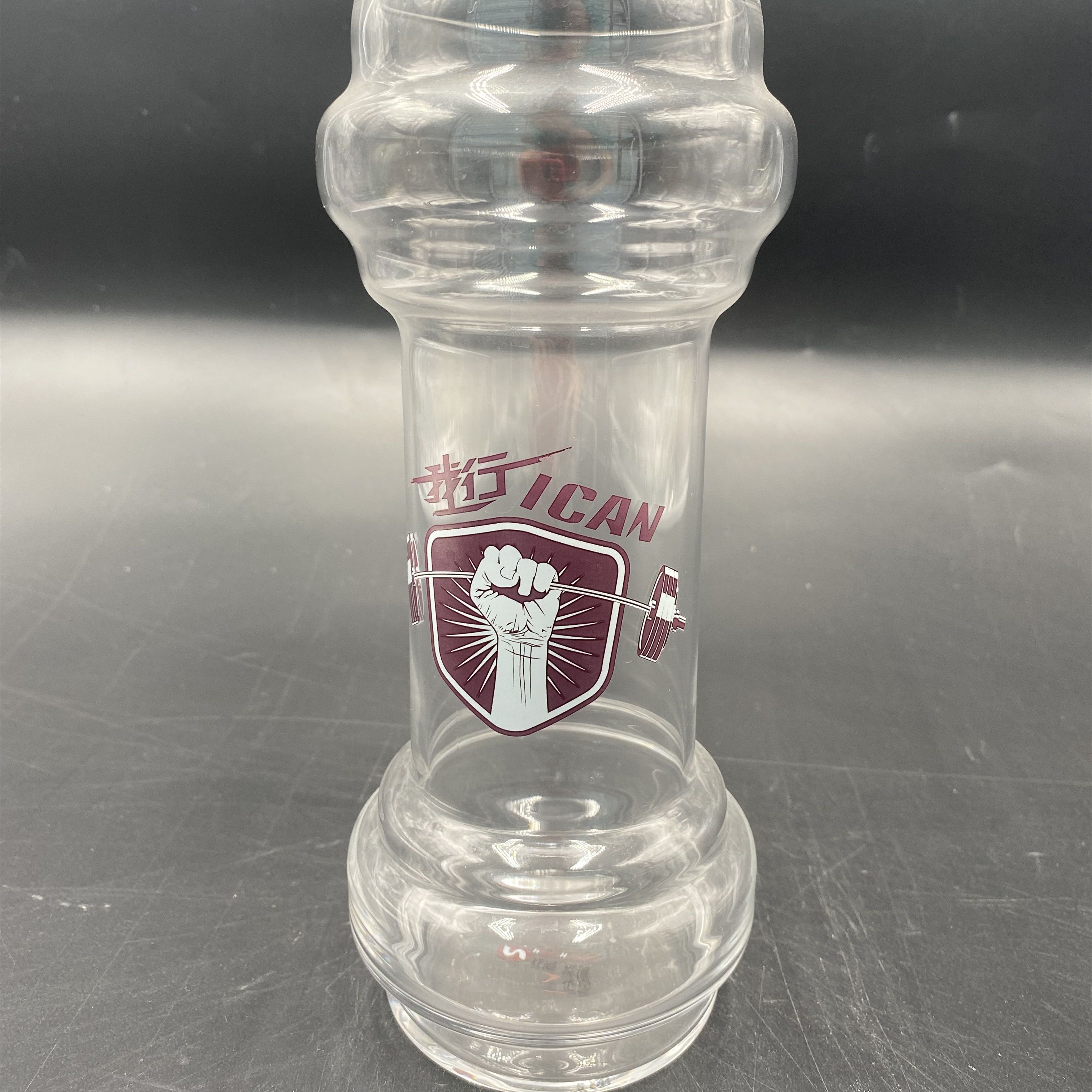 Creative glass cups, dumbbell cups, beer mugs, draft beer cups, hot drink cups, commercial juice cups, beverage cups, water cups, tea cups