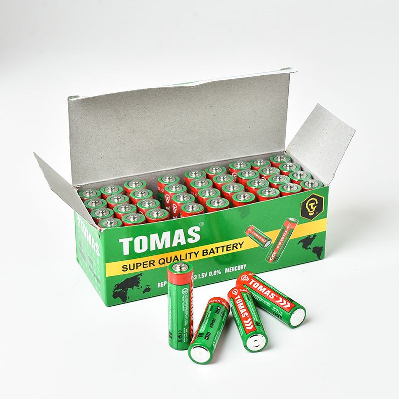 TOMAS 绿色5号电池  SIZE AA R6P 1.5V图