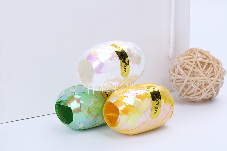 祥晖XHR 彩虹膜橄榄球彩带,10M气球绳,扎带,婚庆装饰 5MM*10M气球绳 厂家直销详情图2