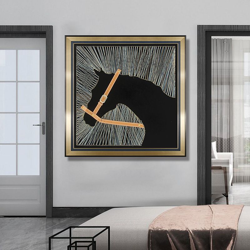 Simple and modern gold thread background decorative painting