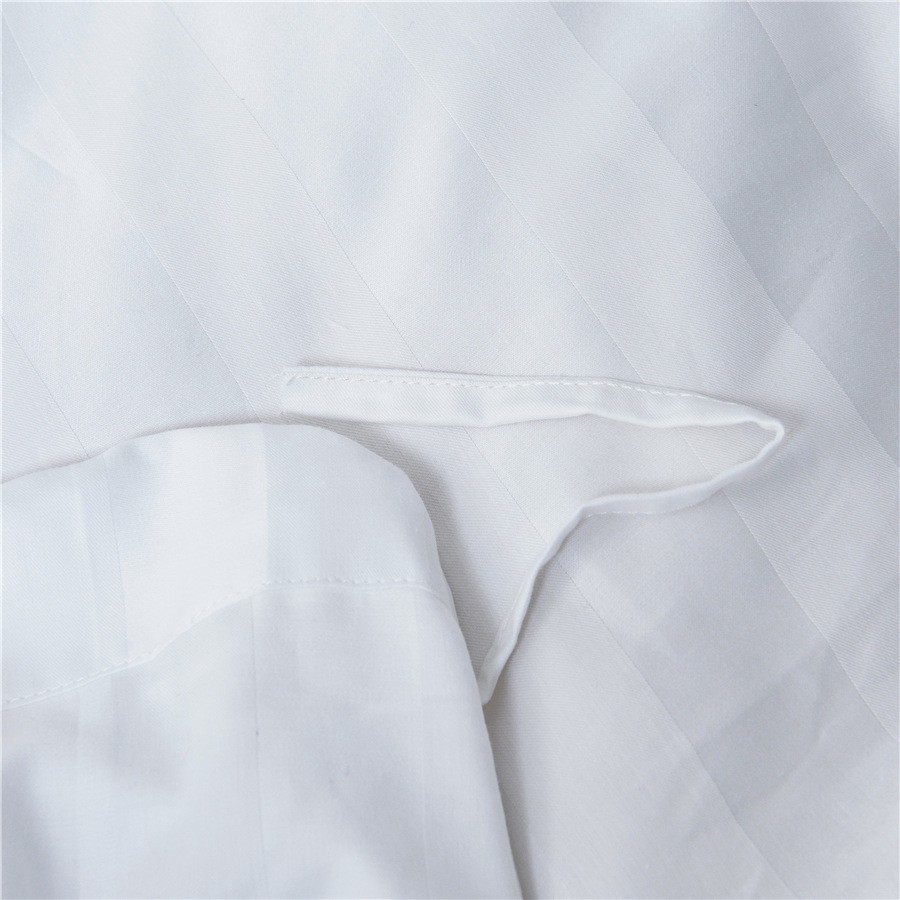 酒店宾馆民宿40S缎条四件套酒店用品 外贸被套床单枕套尺寸订做 1.2米床详情图8