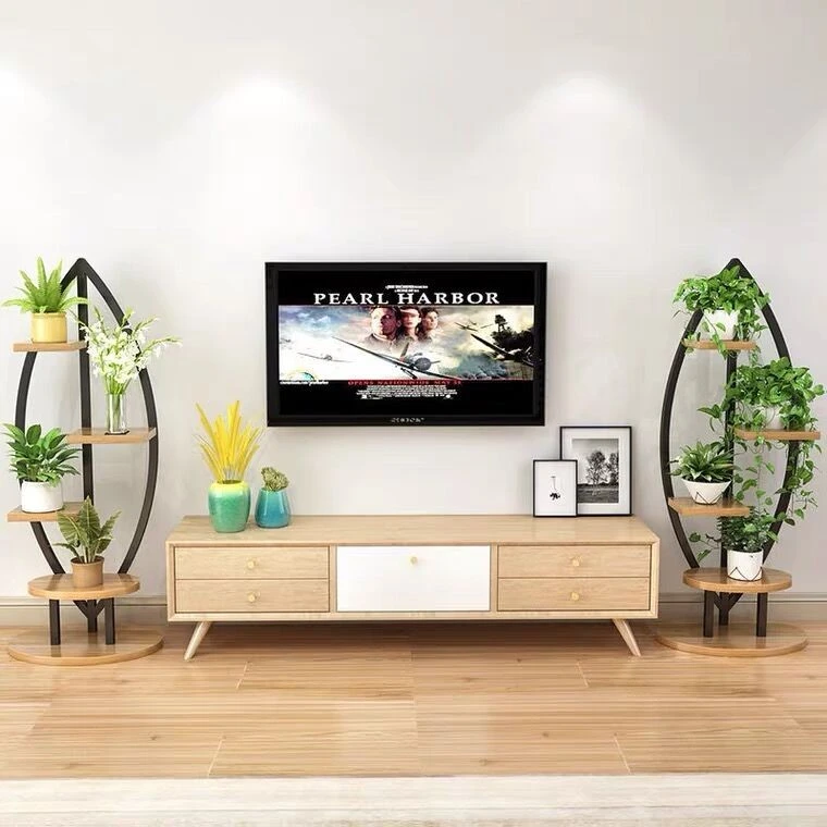 Living room home flower stand, multi-layered indoor storage rack, decoration room, new balcony decoration, green ivy and spider plant stand detail image 1