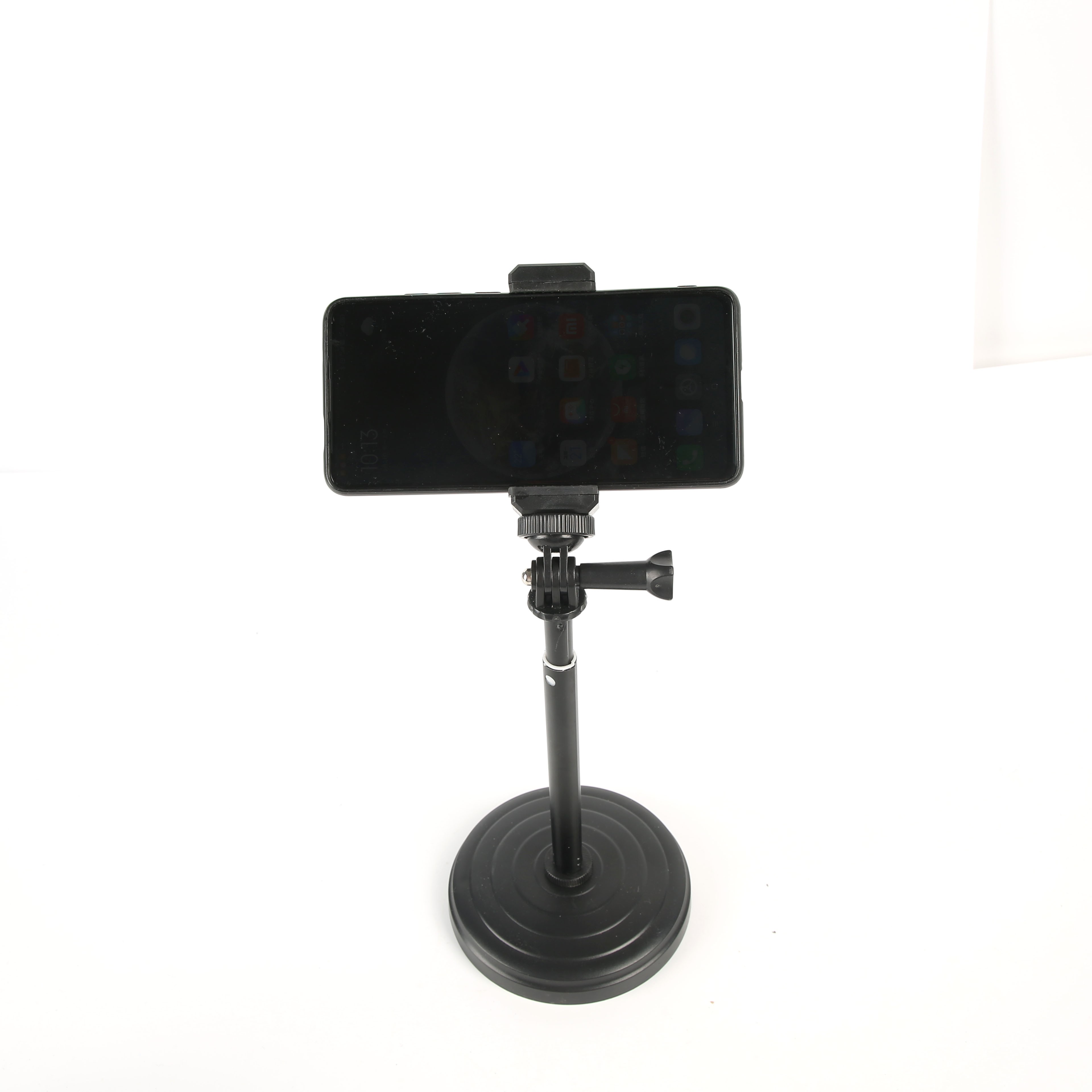 Desktop phone holder, metal rod, telescopic and rotating tablet computer, live streaming light, portable lazy person, pan-tilt, universal multi-functional stand detail image 6