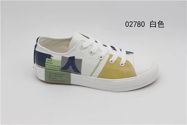 The 2021 autumn new model of Renben 2780 women's multi-color canvas shoes is a low-top casual shoe Specification image