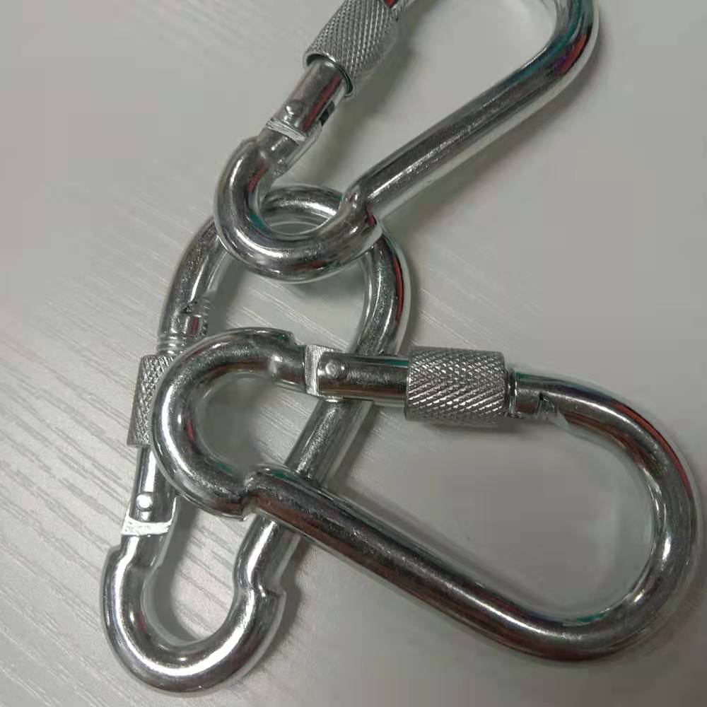 Safety buckle/Spring hook with screw/gourd buckle/climbing buckle/galvanized iron /11*120 Specification image
